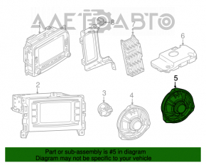 Difuzor spate dreapta Fiat 500L 14-