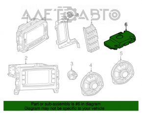 Subwoofer Fiat 500L 14-