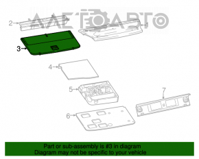 Capacul portbagajului pentru Fiat 500L 14- negru.