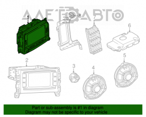 Monitor, display, navigație Fiat 500L 14-