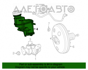 Бачок ГТЦ Fiat 500L 14- акпп