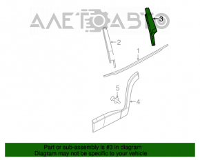 Capac usa laterala dreapta spate Jeep Renegade 15- înainte