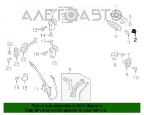 Burlanul de blocare din fața stânga a Jeep Renegade 15-