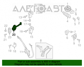 Limitatorul ușii din față stânga pentru Jeep Renegade 15- Trailhawk