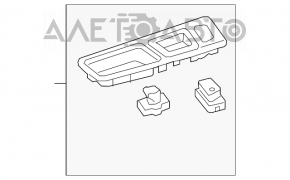 Controlul geamului electric din față dreapta pentru Jeep Renegade 15-