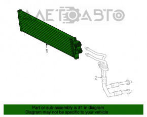 Radiator de ulei de răcire Jeep Renegade 15-