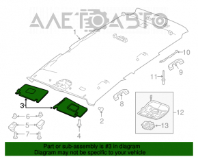 Capota dreapta Jeep Renegade 15- gri, fara carlig, crapatura la fixare