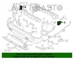 Suportul blocului BSM stânga pentru Jeep Renegade 15-