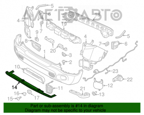 Capacul de bara spate inferior pentru Jeep Renegade 15-18, lucios, zgârieturi, presat.