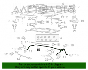 Cablu de deschidere a capotei Jeep Renegade 15-