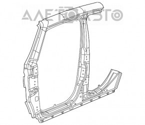 Стойка кузова центральная правая Jeep Renegade 15- на кузове
