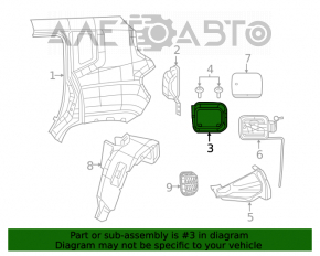 Capacul gâtului rezervorului de combustibil Jeep Renegade 15-