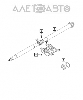 Arborele cardanic al Jeep Renegade 15- 2.4