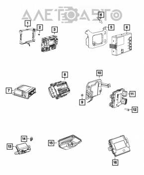 Tire Pressure Monitoring Module Jeep Renegade 15-