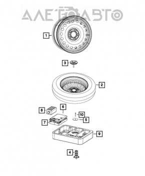 Roata de rezerva pentru Jeep Compass 17- R17 165/80