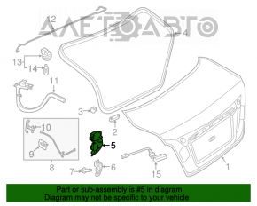 Capacul portbagajului Nissan Altima 19-