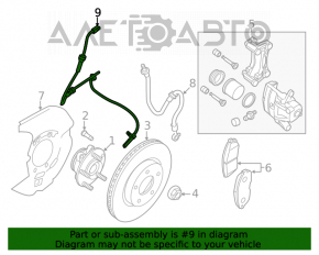Датчик ABS передний левый Nissan Altima 19-