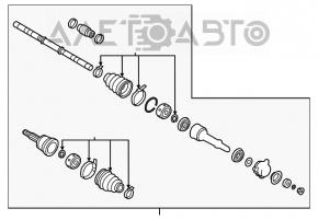 Привод полуось передняя правая Nissan Altima 19- 2.5 awd