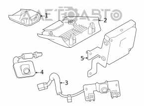 Camera de monitorizare a benzii pentru Nissan Altima 19- pe parbriz.