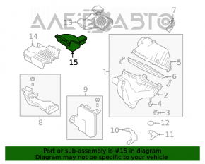 Receptor de aer Nissan Altima 19- 2.5