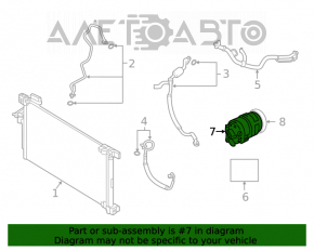 Compresorul de aer condiționat Nissan Altima 19-