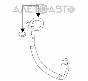 Bobina de condensare a compresorului de aer condiționat Nissan Altima 19- 2.5