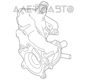 Corpul termostatului Nissan Rogue 21-22 2.5