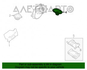 Динамик задней полки левый Nissan Altima 13-18 Bose