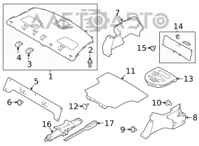 Capacul arcului drept Nissan Altima 19-