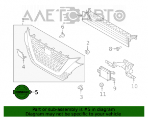 Эмблема решетки радиатора grill Nissan Altima 19-