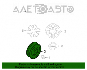 Roata de rezerva pentru Nissan Altima 19- R16