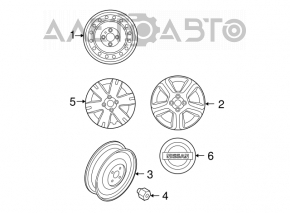 Roata de rezerva pentru Nissan Altima 19- R16