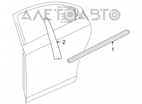 Capac usa laterala dreapta spate Chevrolet Cruze 11-15