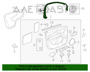 Рамка двери внутренняя передняя правая Chevrolet Cruze 11-15 царапины