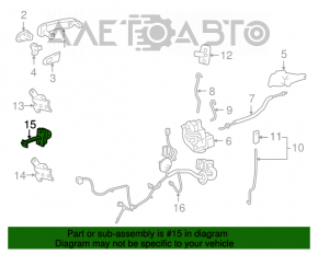 Limitatorul ușii din fața dreapta a Chevrolet Cruze 11-15