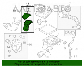 Conductă de aer către filtrul de aer pentru Chevrolet Cruze 11-15