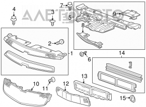 Grila radiatorului Chevrolet Cruze 11-14 pre-restilizare