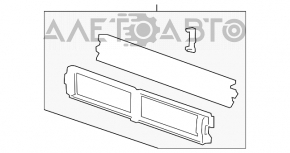 Jaluzele deflectorului radiatorului Chevrolet Cruze 11-15, complete cu grilă.