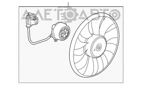 Ventilator de racire Chevrolet Cruze 11-15 nou original OEM