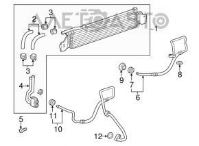 Radiator de racire transmisie automata Chevrolet Cruze 11-15 1.4t, 1.8, 2.0t nou original OEM