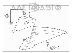 Capac spate dreapta pentru Chevrolet Cruze 11-15