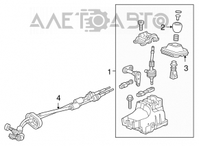 Schimbătorul de viteză al cutiei de viteze Chevrolet Cruze 11-15, manuală