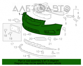 Bara fata goala Chevrolet Cruze 11-14 pre-restilizare