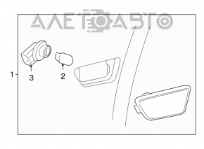 Reflectorul frontal stânga Chevrolet Cruze 11-16