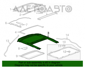 Mecanismul de deschidere a portbagajului pentru Chevrolet Cruze 11-15