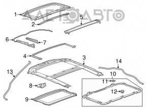 Mecanismul de deschidere a portbagajului pentru Chevrolet Cruze 11-15