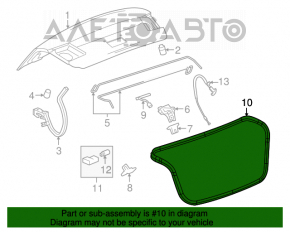 Уплотнитель крышки багажника Chevrolet Cruze 11-15