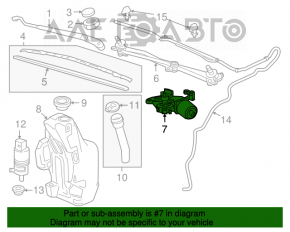 Matura trapezoidală cu motor pentru Chevrolet Cruze 11-15.