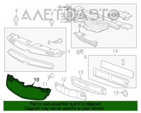 Grila radiatorului Chevrolet Cruze 11-14 pre-restilizare