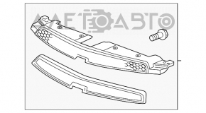 Grila radiatorului de sus Chevrolet Cruze 11-14 pre-facelift